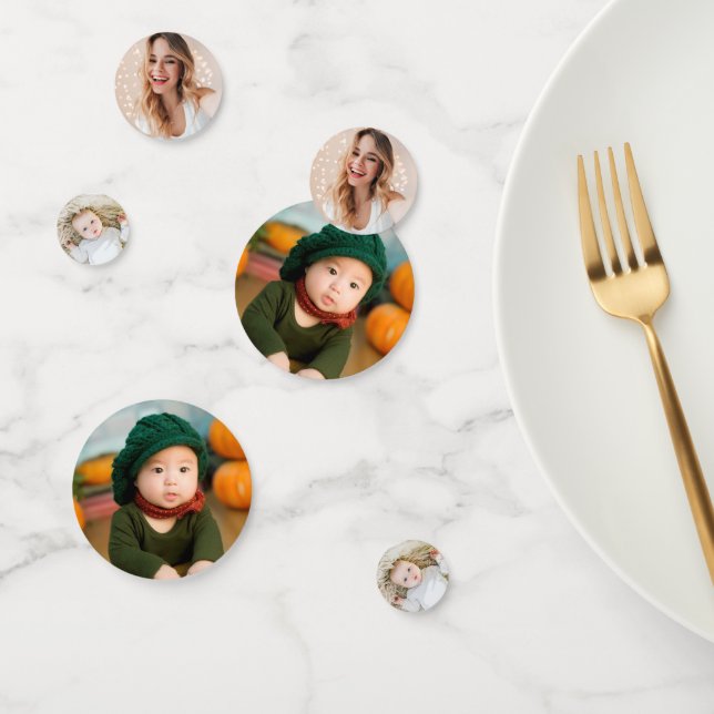 Photo personnalisée Confetti (Groupe)