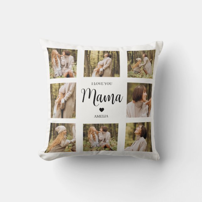 Photo personnalisée Coussin Collage pour maman Per (Recto)