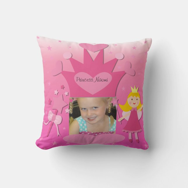 Photo personnalisée Coussin de la Princesse des ch (Recto)