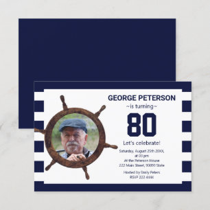 Photo personnalisée dans Rudder Invitation d'anniv
