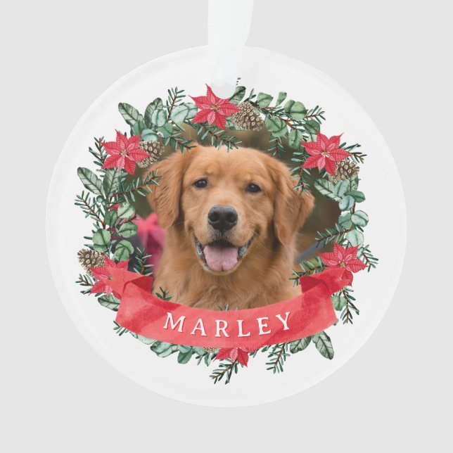 Photo personnalisée de chien avec nom Couronne de  (devant)
