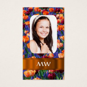 Photo personnalisée de tulipe orange
