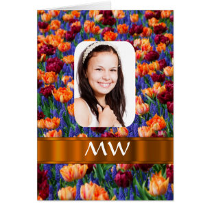 Photo personnalisée de tulipe orange