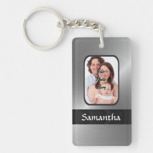 Photo personnalisée en gris argent