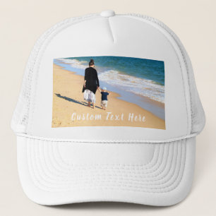 Photo personnalisée et Casquette de texte Votre co