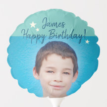 Photo personnalisée et nom Ballons d'anniversaire