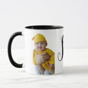 Photo personnalisée et nom café Mug