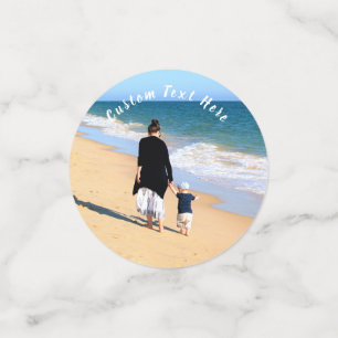 Photo personnalisée et texte Confetti votre propre