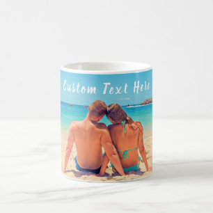 Photo personnalisée et texte de la Mug Café