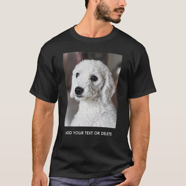 Photo personnalisée et texte T-shirt personnalisé (Devant)