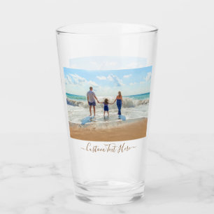 Photo personnalisée et verre texte - Votre concept