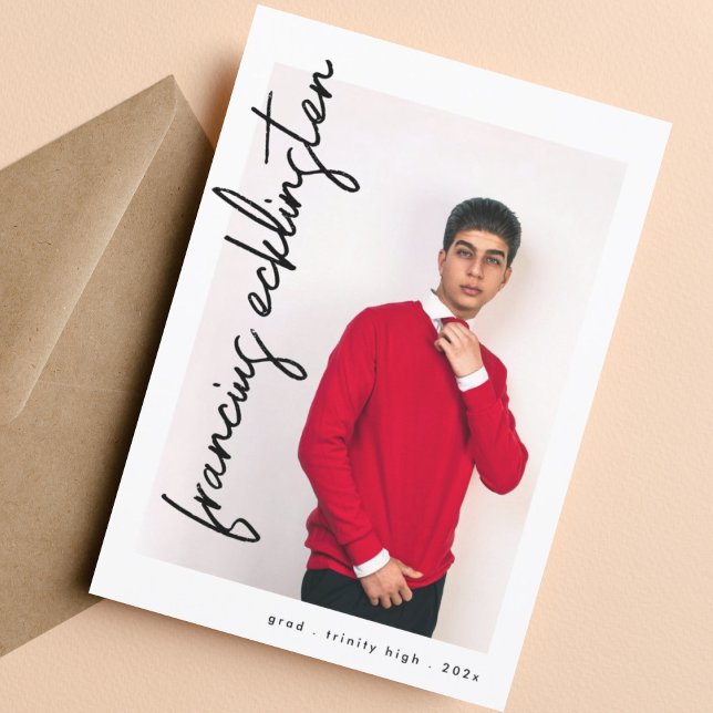 Photo personnalisée Faire-part d'études secondaire (Créateur téléchargé)
