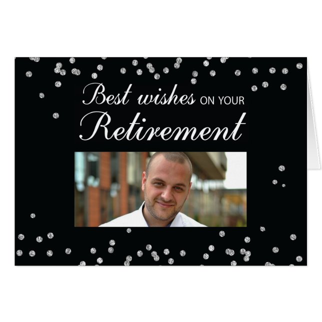Photo personnalisée, Félicitations à la retraite N (Devant horizontal)