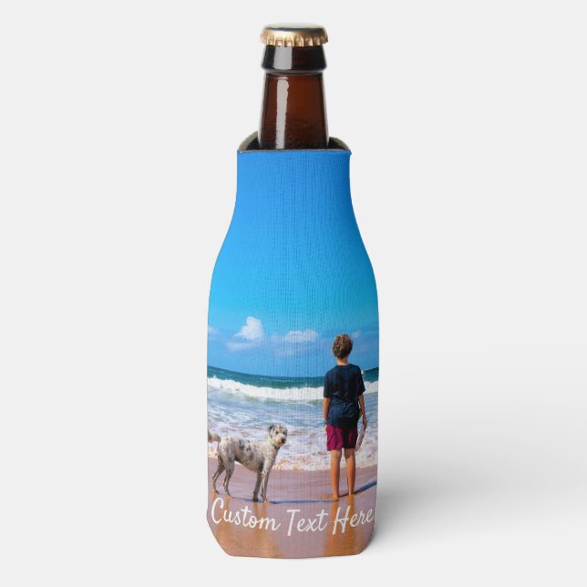 Photo personnalisée Glacière de bouteille avec vos (Bottle Devant)
