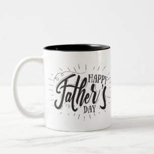 Photo personnalisée Happy Fête des pères café Mug