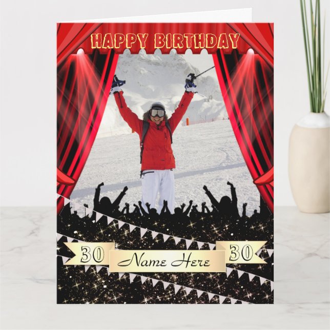 Photo personnalisée Idée de carte d'anniversaire (Devant)