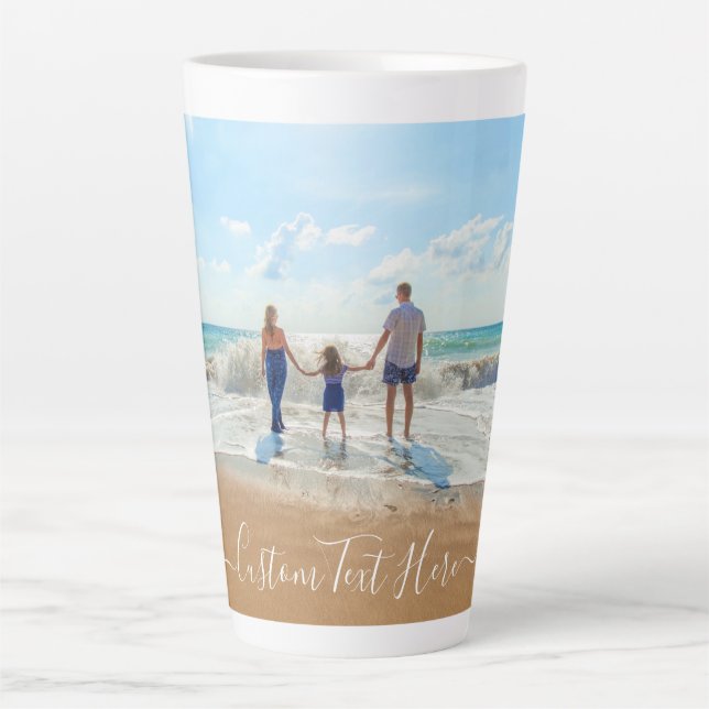 Photo personnalisée Latte Mug vos photos et votre  (Devant)