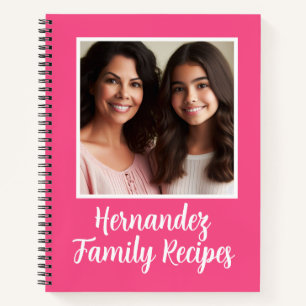 Photo personnalisée Livre de recettes de la famill
