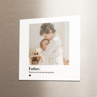 Photo personnalisée Magnet Papa | Fête des pères G