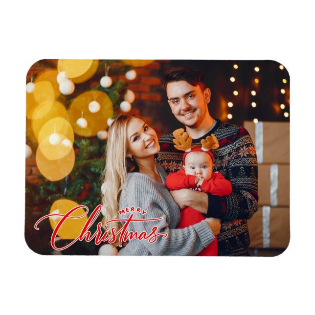Photo personnalisée Magnet photo de Noël (Horizontal)