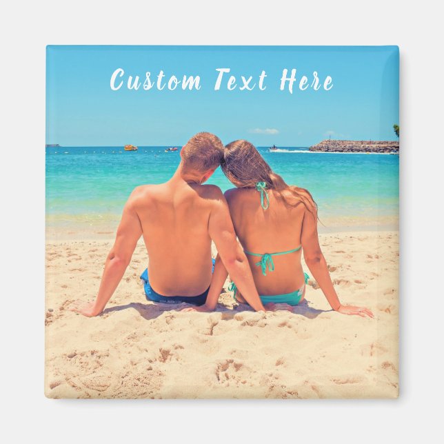 Photo personnalisée Magnet texte vos photos préfér (Devant)