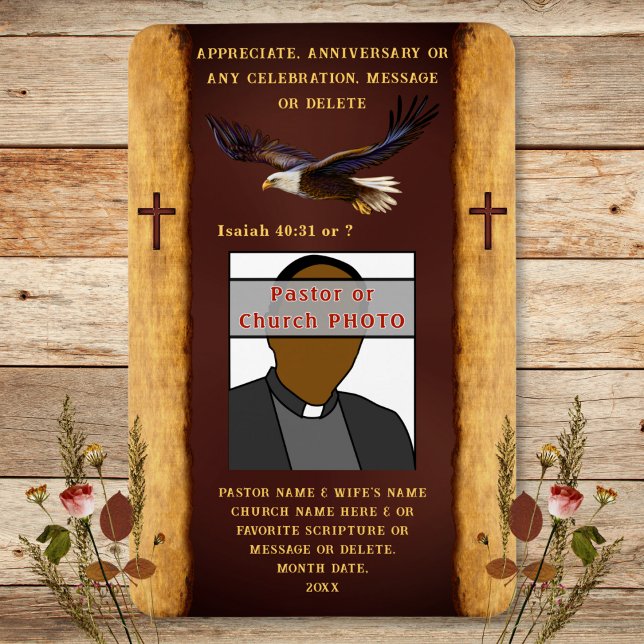 Photo personnalisée, MAGNETS de l'ÉGLISE. Faveurs  (Church Magnets are good as, Magnet Party Favors. These magnets with Photo of Pastor and Wife, Favors)
