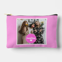Photo personnalisée meilleurs amis rose joli sac p