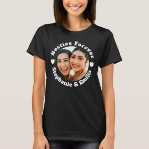 Photo personnalisée meilleurs amis T-shirt (blanc)