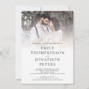 Photo personnalisée moderne Faire-part de mariage 