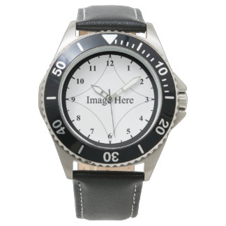 Photo personnalisée, Montre en acier inoxydable po
