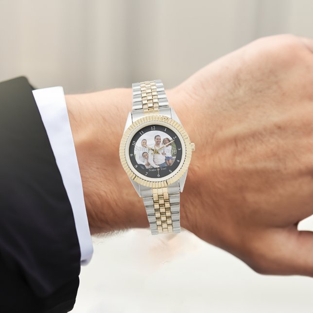 Photo personnalisée Montre Homme (custom photo watch)