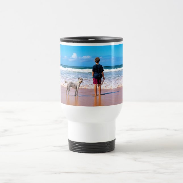 Photo personnalisée Mug Voyage avec vos photos Con (Centre)