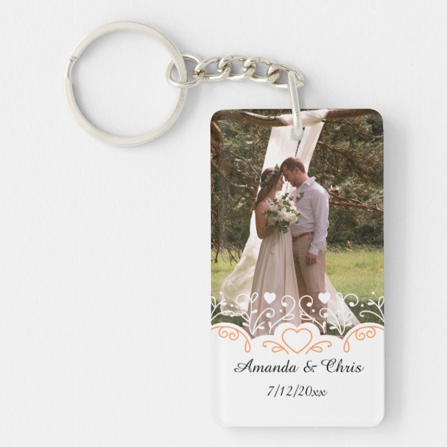 Photo personnalisée, nom et date du mariage (Devant)