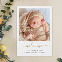Photo personnalisée Nouveau bébé Modèle d'aimant d