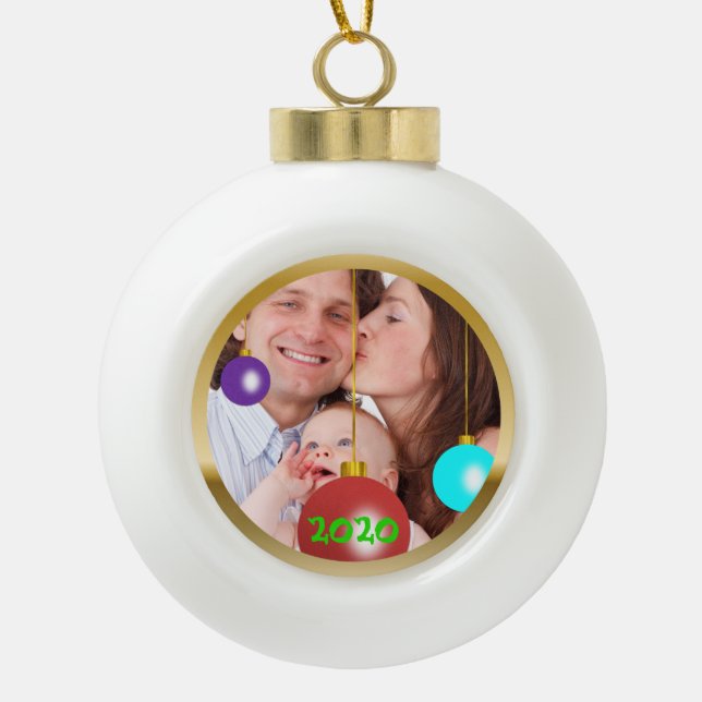 Photo personnalisée Ornement de Noël (Devant)