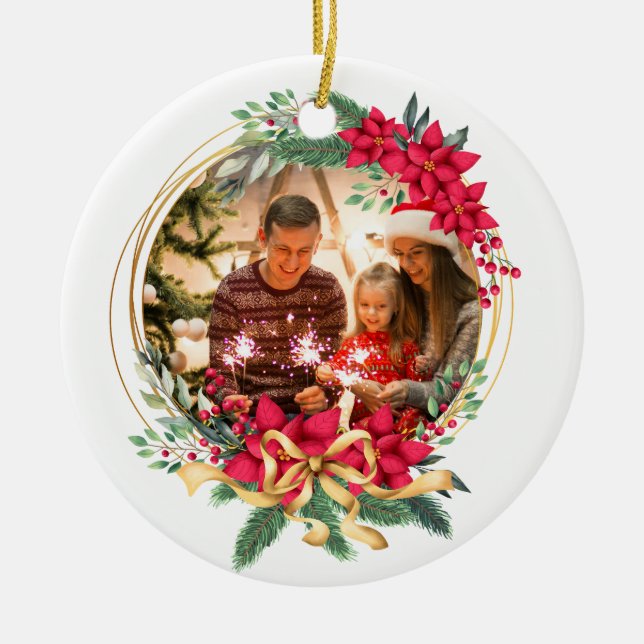 Photo personnalisée Ornement de Noël (Devant)