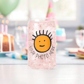 Photo personnalisée peut façonner le verre 16oz