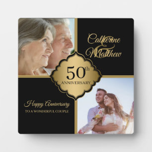 Photo personnalisée Plaque du 50e anniversaire