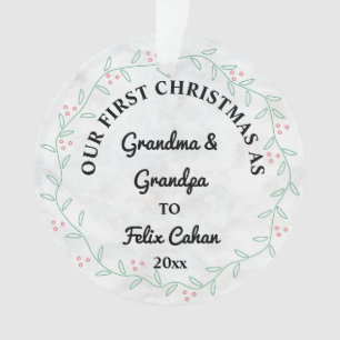 Photo personnalisée Premier Noël en grand-mère