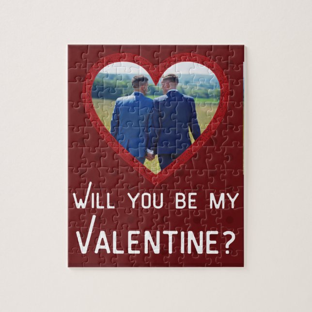Photo personnalisée Puzzle de Saint Valentin (Vertical)