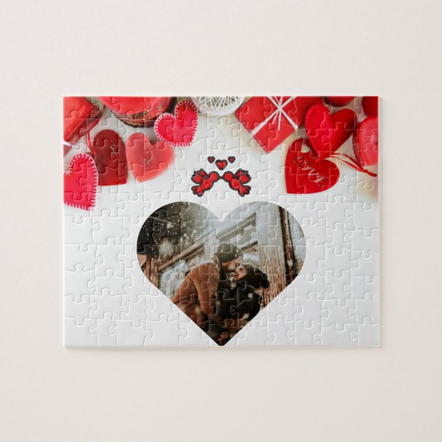 Photo personnalisée Puzzle de Saint Valentin (Horizontal)