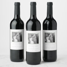 Photo personnalisée Sage Étiquette de vin vert