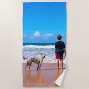 Photo personnalisée Serviette de plage avec vos an