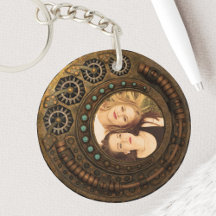 Photo personnalisée Steampunk engrenages métalliqu