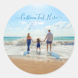 Photo personnalisée Sticker Texte Votre famille Ph