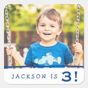 Photo personnalisée Stickers Anniversaire / Royal 