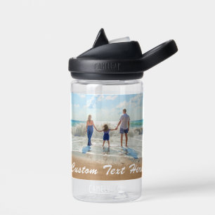 Photo personnalisée Texte Bouteille d'eau avec vos