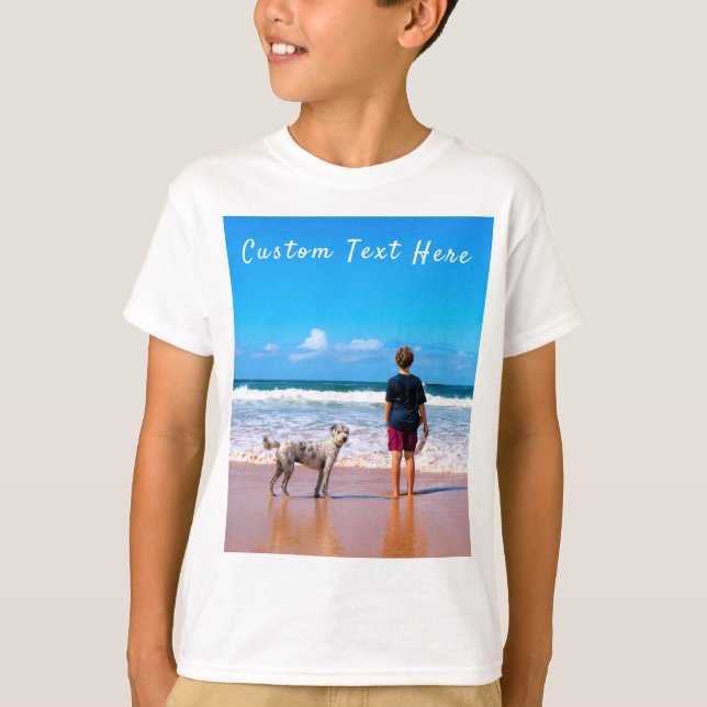 Photo personnalisée Texte et T-shirt avec vos phot (Devant)