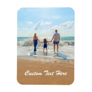 Photo personnalisée Texte Magnet Votre famille Pho