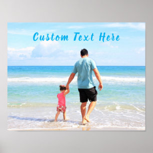 Photo personnalisée Texte Poster Votre Famille Pho